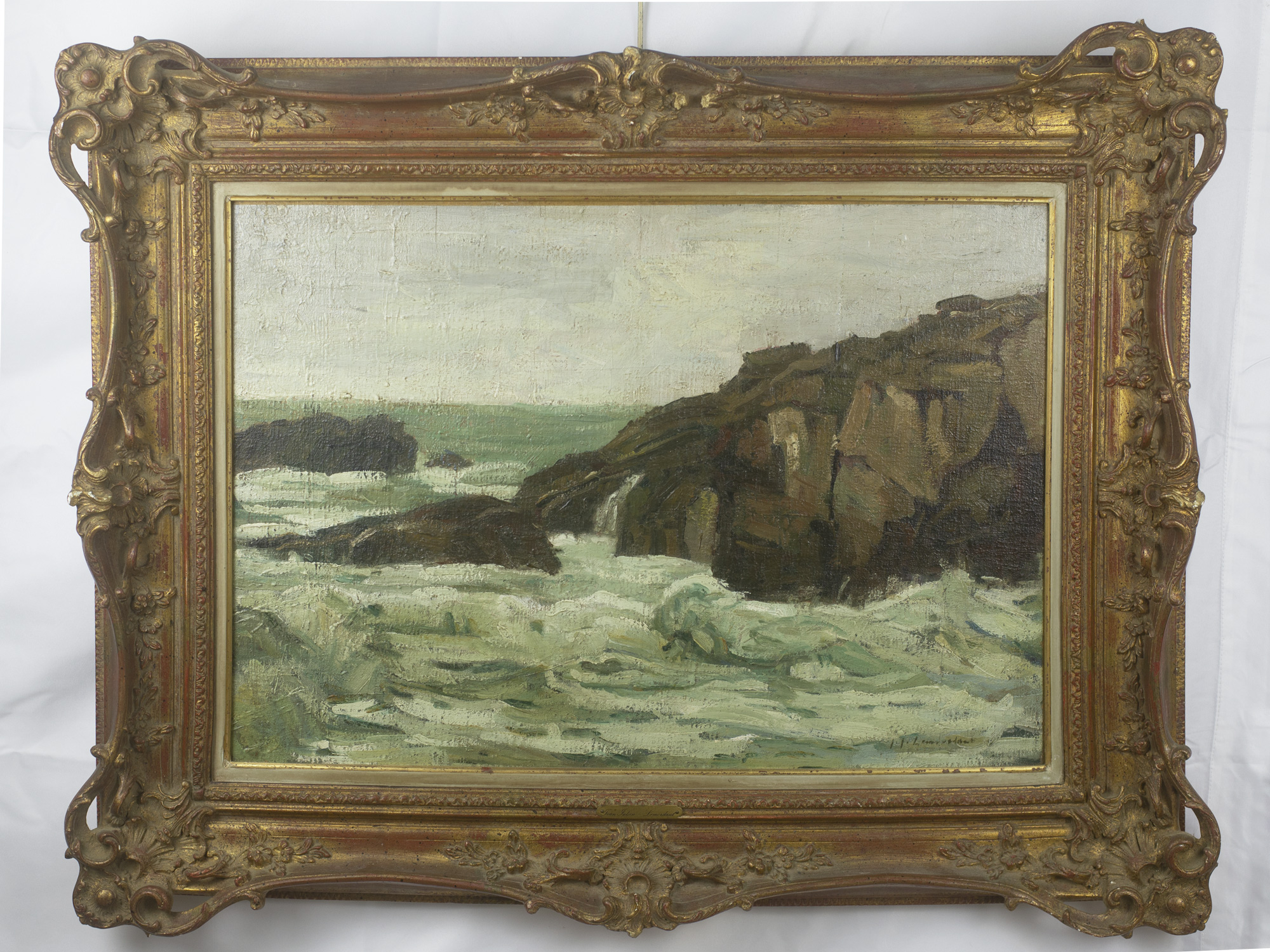 Jean Julien Lemordant – Bord de côte en Bretagne