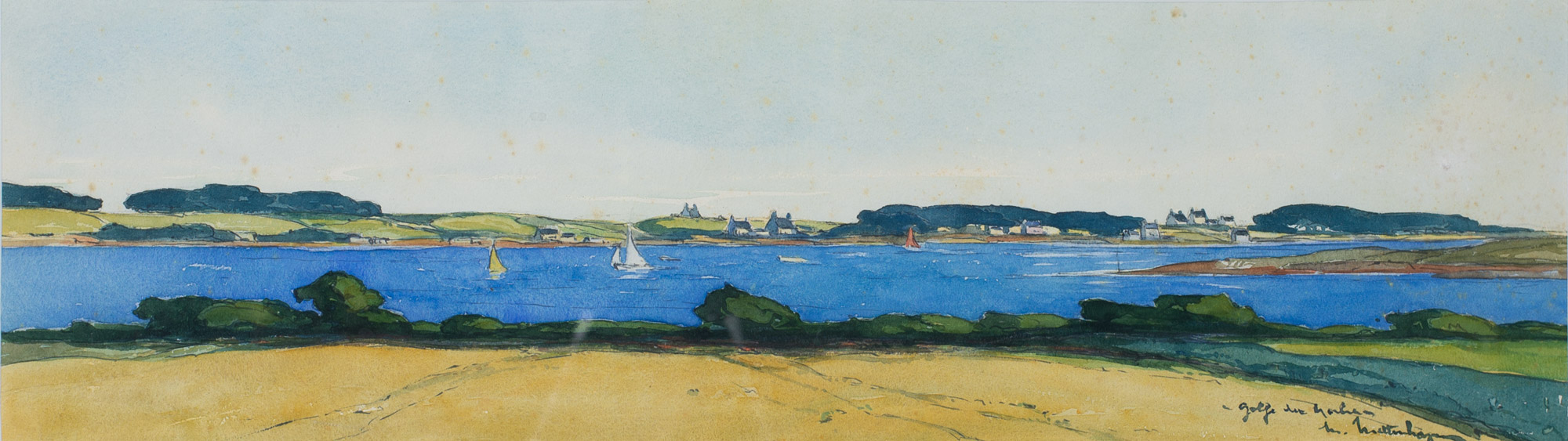Marcel Mettenhoven – « Vue du Golf du Morbihan »