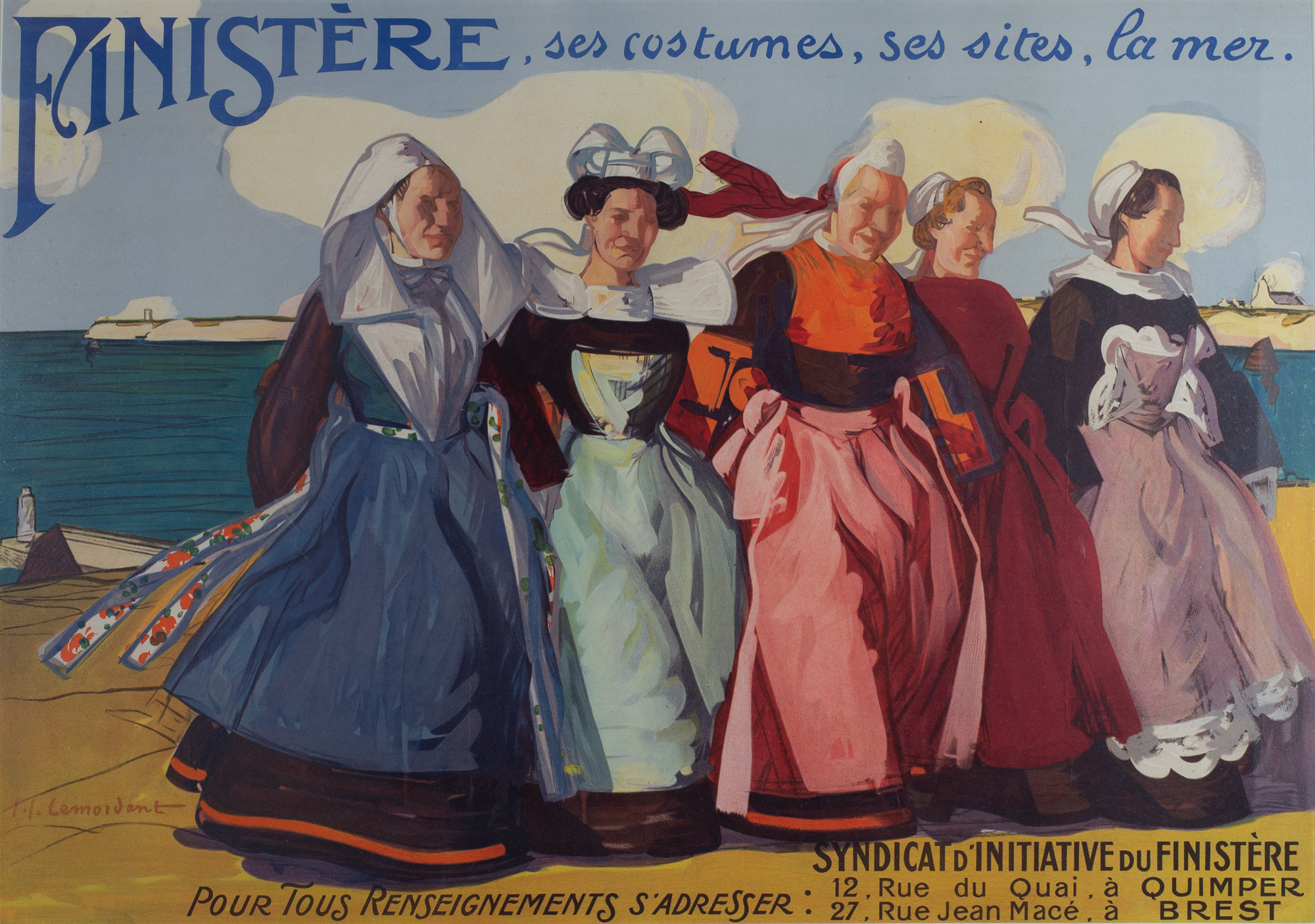 Jean Julien Lemordant  – « Affiche du Finistère »