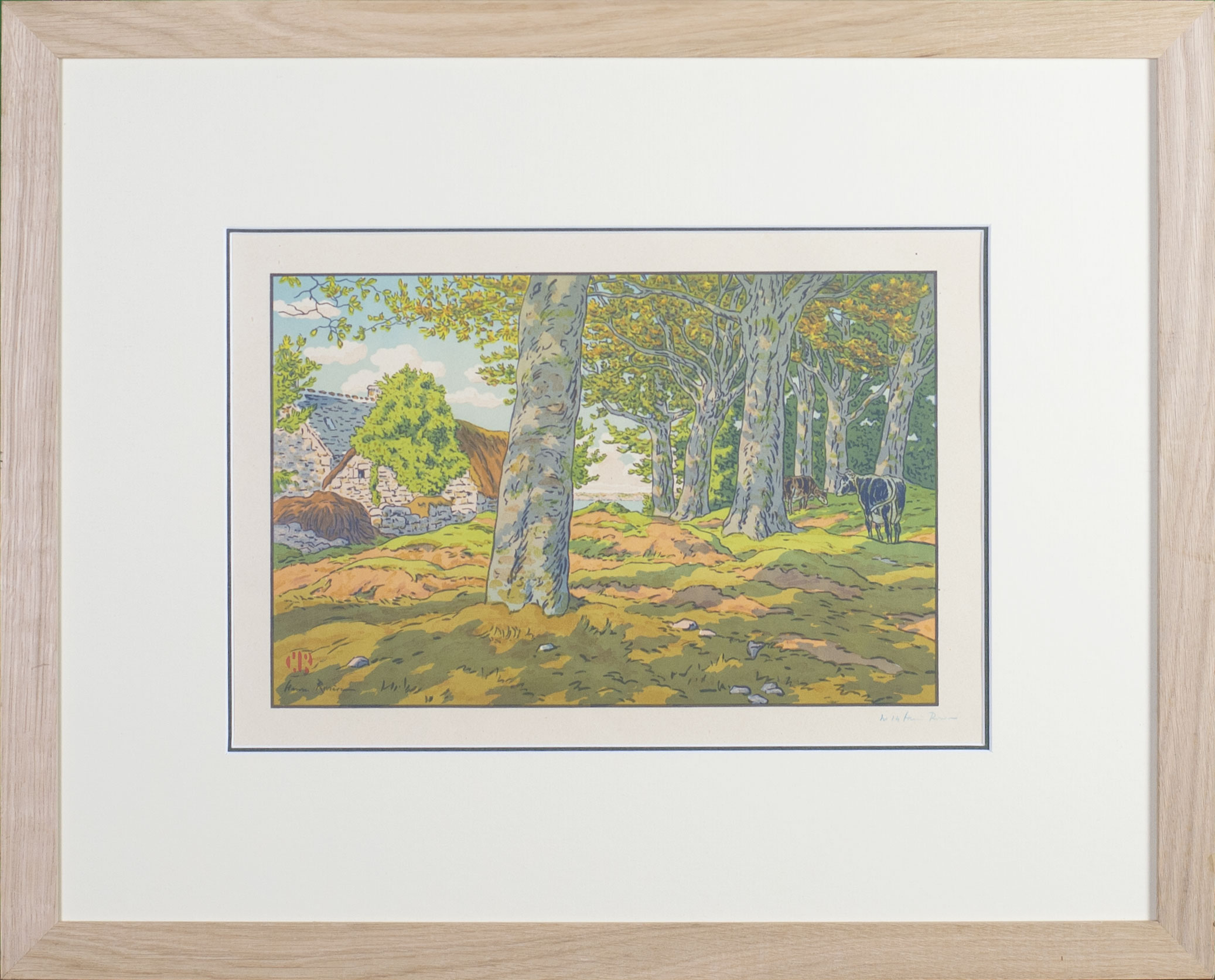 Henri Rivière – Le bois de hêtres à Kerzaden