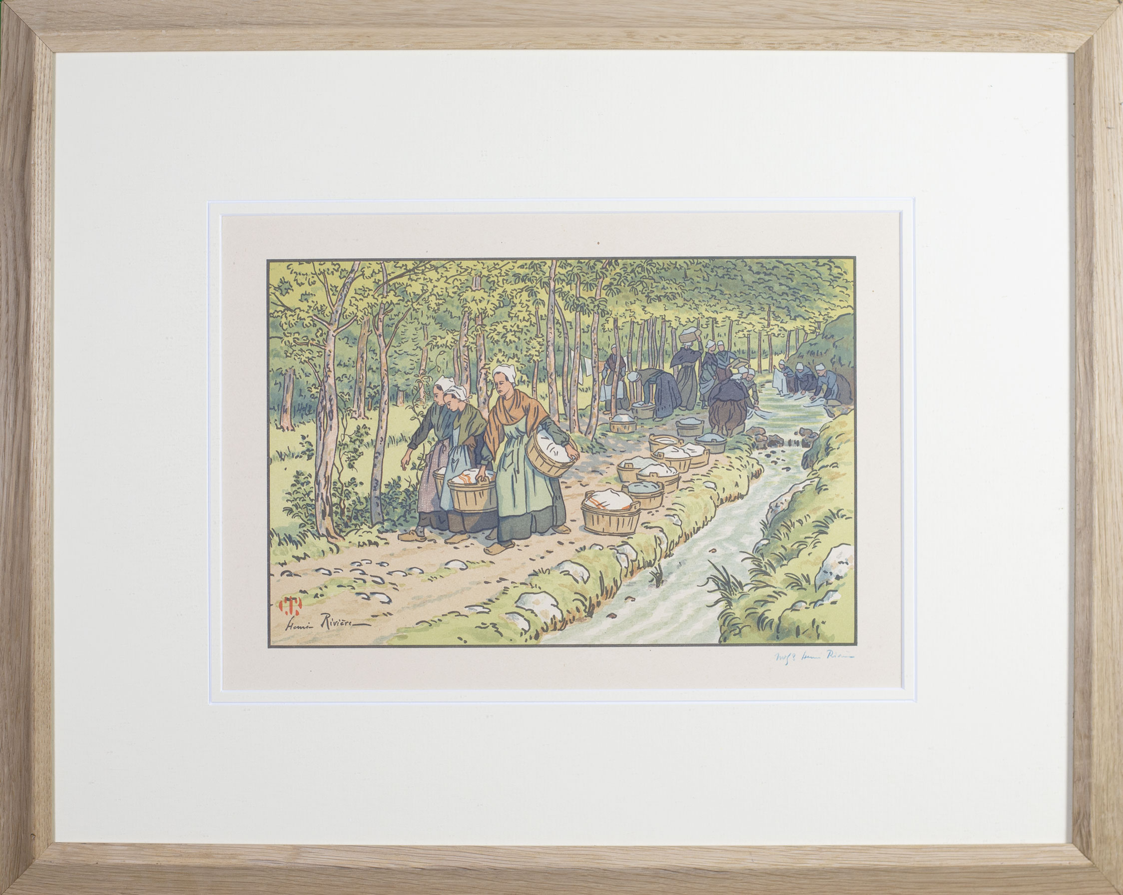 Henri Rivière – Lavoir à Tréboul