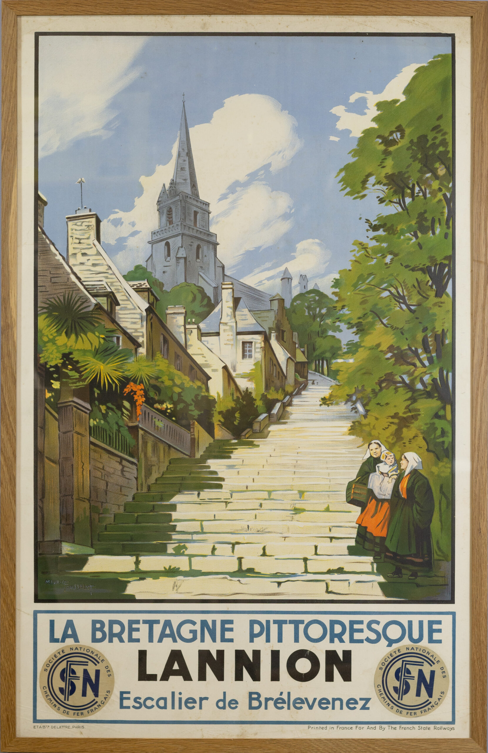 Maurice Toussaint – Lannion, Escalier de Brélevenez